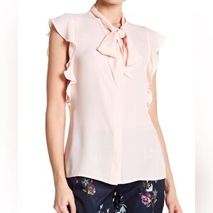 Ted Baker Pink Frill Sleeve Size 1